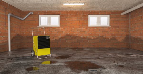 Basement Water Remediation in Westland